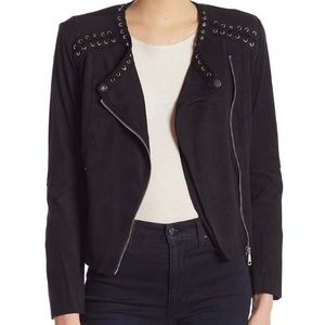 Vigoss Black Suede Wrap Jacket